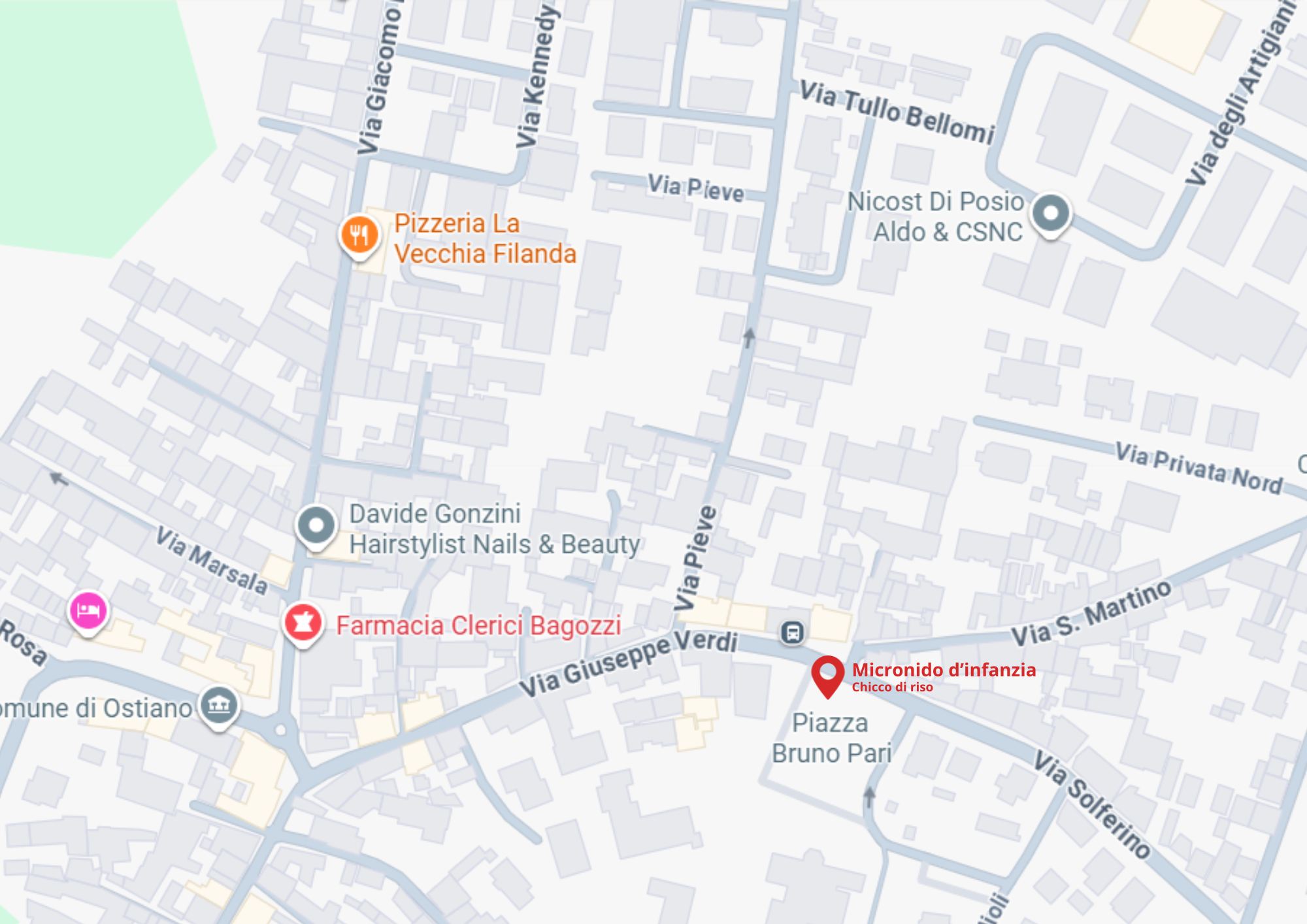 Mappa micronido Ostiano x sito